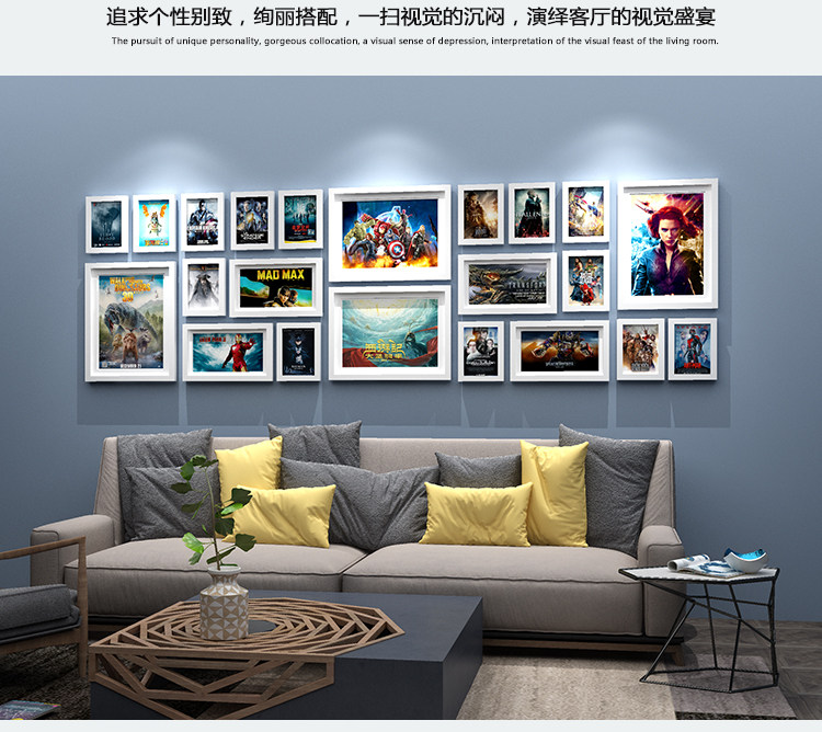 Нордический негабаритный фото стена клип декоративный подвеска гостиная никаких следов гвоздь фоторамка творческий стена стена сочетание фото стена 