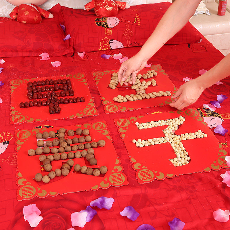 Married wedding bed decorated early birth noble mold wedding arrangement creative pleasure press bed model wedding supplies