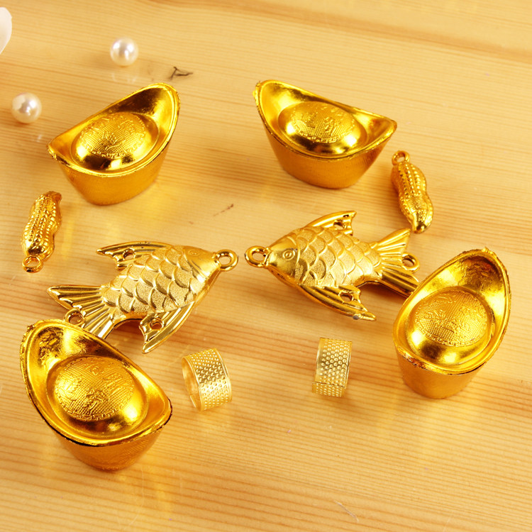 Marriage Celebration Escort Dowry Supplies Gold Thimble Top Ring Gold Fish Gold Peanuts Dalian Forklift Top Cover Beam Forestry-Taobao