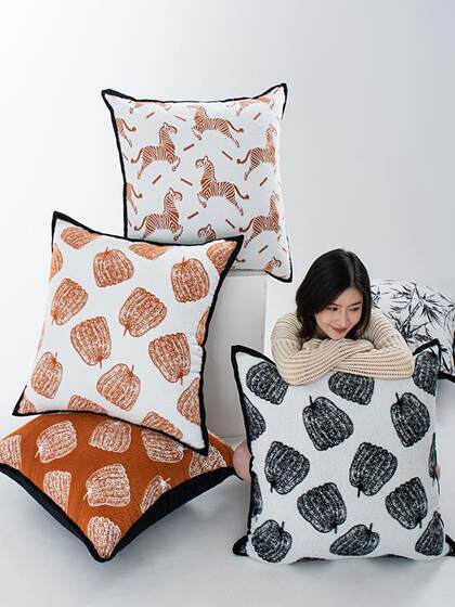 法式简约抱枕靠垫客厅沙发腰枕软装民宿酒店毛绒靠枕靠垫套不含芯