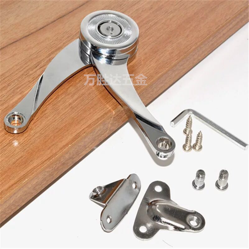 Knife type casual stop S type hinge branch telescopic lever cabinet door arbitrarily stop integral cabinet upper turn door hinge alloy underturned support