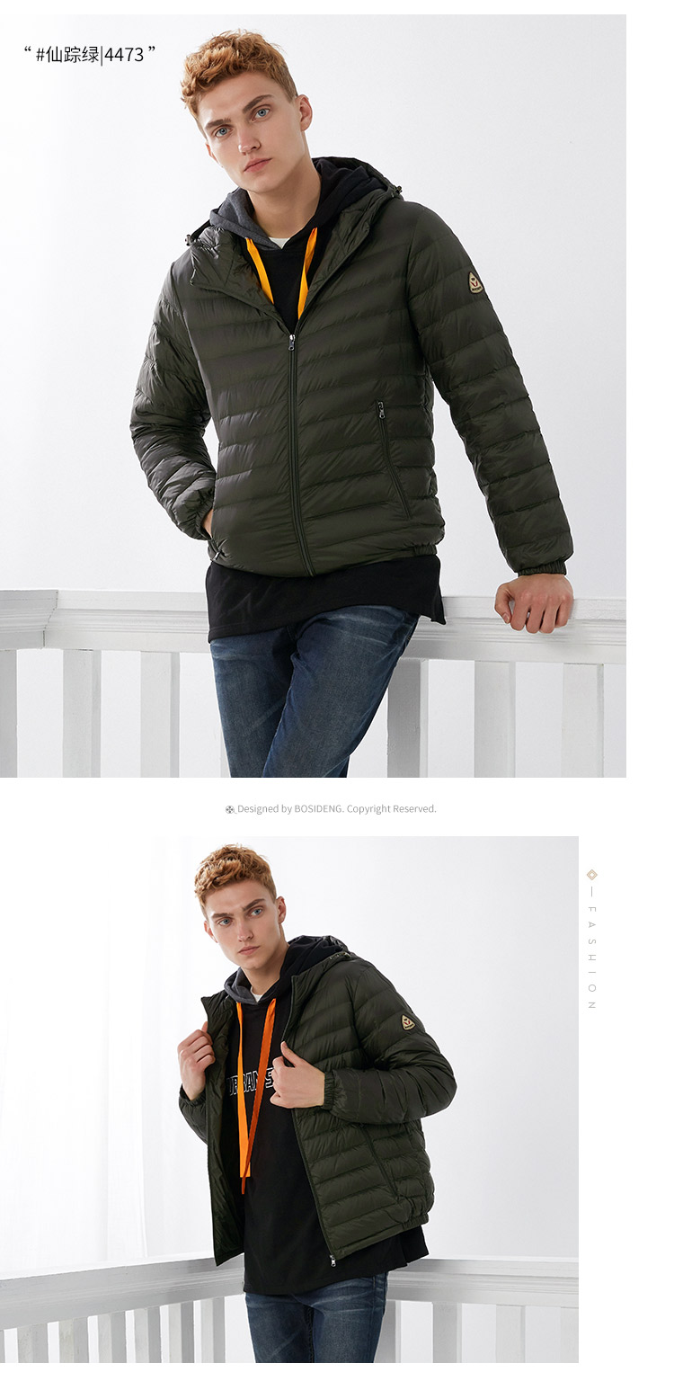 Blouson homme BOSIDENG    en Nylon - Ref 3123055 Image 19