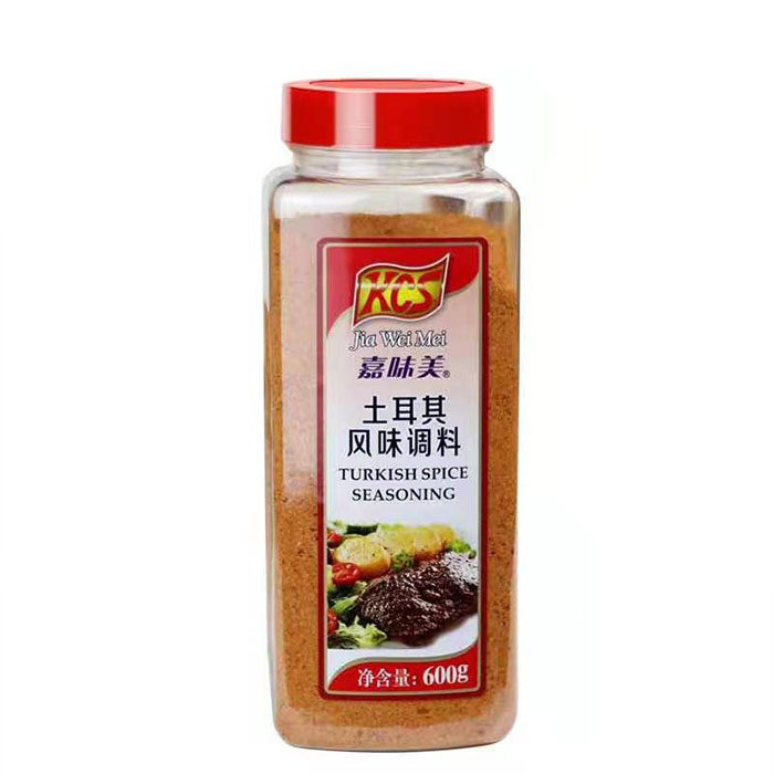 Jiaweimei Turkish flavor seasoning western steak ingredients barbecue seasoning marinade 600g bottled spices