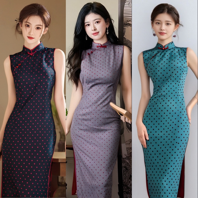 2025 Early Summer New Women's Clothing, This Year's Popular and Beautiful Trending Outfits, Chinese-Style Cheongsam, New Chinese-Style Long Dress