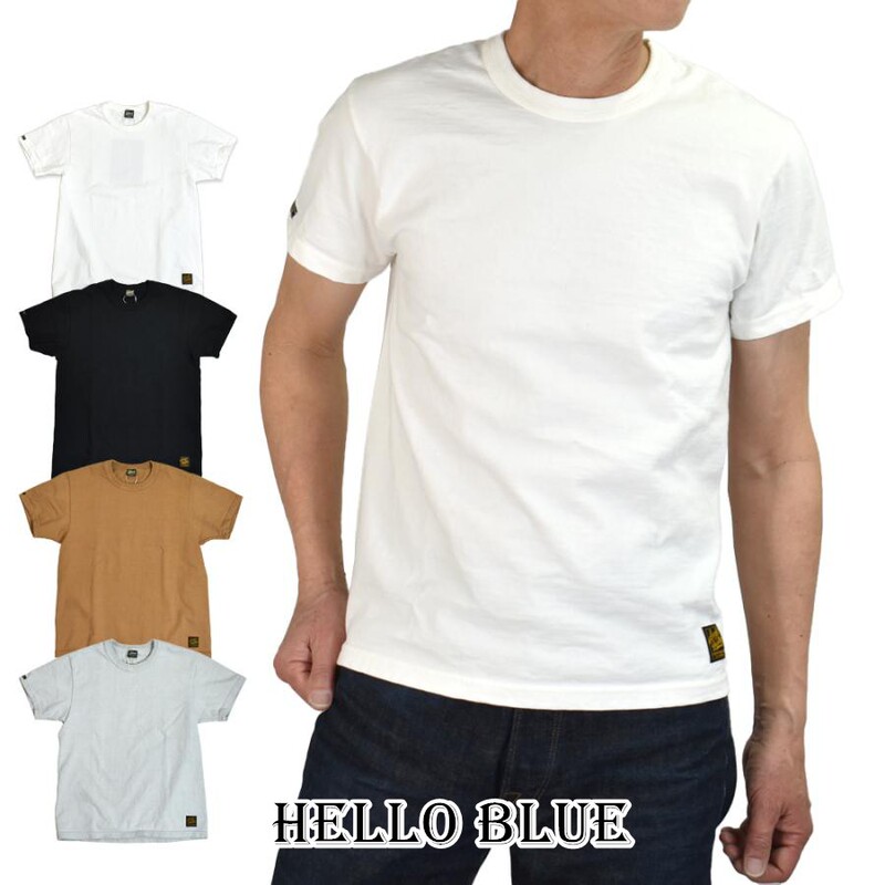 Deluxeware Japanese-Made Classic Heavyweight Gole Mountain Tube-Woven Pure Cotton Crew Neck T-Shirt