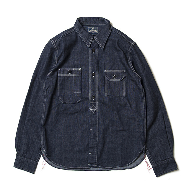 Studio D'Artisan Japan Piggy 5333B 12oz Retro Workwear Denim Long-Sleeve Shirt 5333A