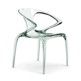 Итальянский инопланетный прозрачный смола эпоксидный хрустальный стул комнаты обеденный стул Рокбург Маленький Красная книга Акриловое кресло