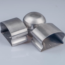 Stair armrest upright post 636 horseshoe gimbal small swivel joint bracket stainless steel cross universal joint