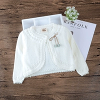 Лонгслив, осенняя накидка, хлопковый кардиган для девочек, 2 лет