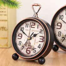 American retro bicycle clock ornaments personalized old wrought iron clock seat clock garden living room decorations