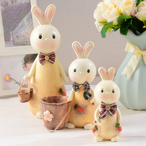 Large Korean creative cute lucky rabbit piggy bank small gift fashion festival children student piggy bank