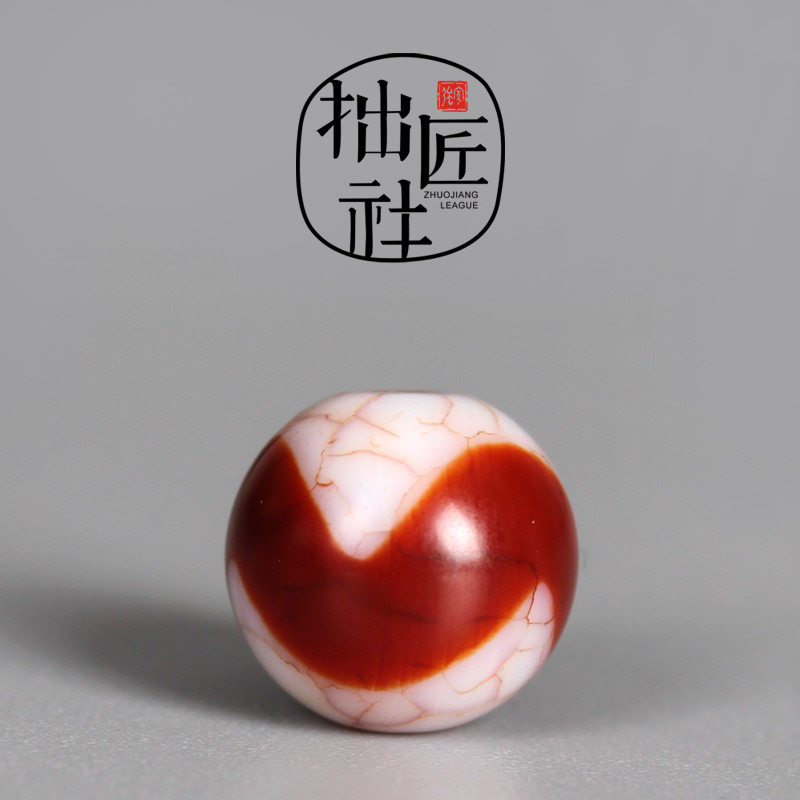 Tibetan Tiger Tooth Dzi Fire for the old Dzi accessories diy star moon Vajra Bodhi hand string waist bead top beads with beads