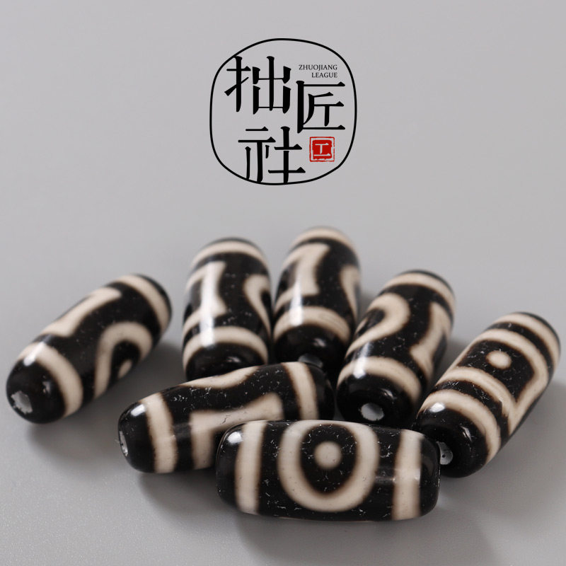 Tibetan heaven and earth Stars sky beads Old mine Tibet Tianzhu Beads Barrel Beads Accessories Buddha Beads Hand Strings Top Beads with Everest Everest-Taobao
