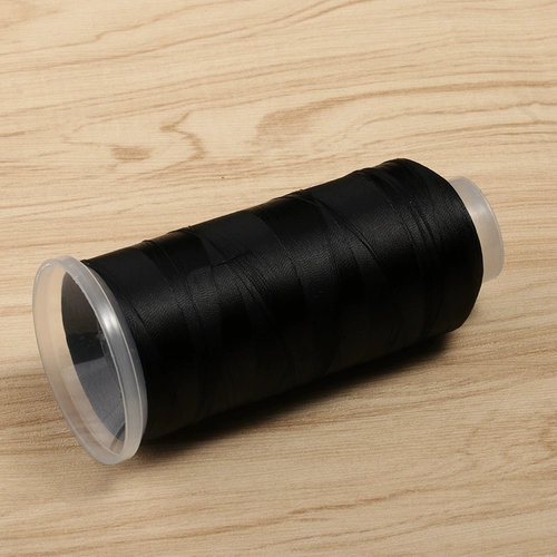 Высокопрочная нить 150D*3, черная и белая трехпрядная нить, нить для шитья кожаных петель, нить для шитья из полиэфирного волокна, нить для накладного пуховика