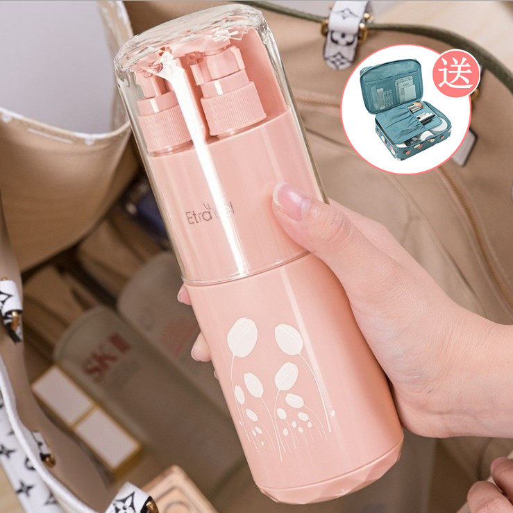 Travel Split Bottling Bottle Wash Cup Portable Creative Toothpaste Toothbrush Suit Multifunction Travel Theorizer Wash Toiletry Bag