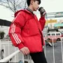 Ba thanh dịch vụ bánh mì nam phiên bản Hàn Quốc của xu hướng áo khoác dày nam trùm đầu trong sinh viên lỏng bf Quần áo gió bông áo khoác nỉ nam