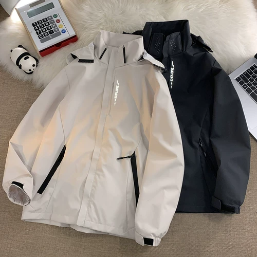 Мужская куртка, японская дорожная толстовка с капюшоном для влюбленных, в американском стиле, оверсайз