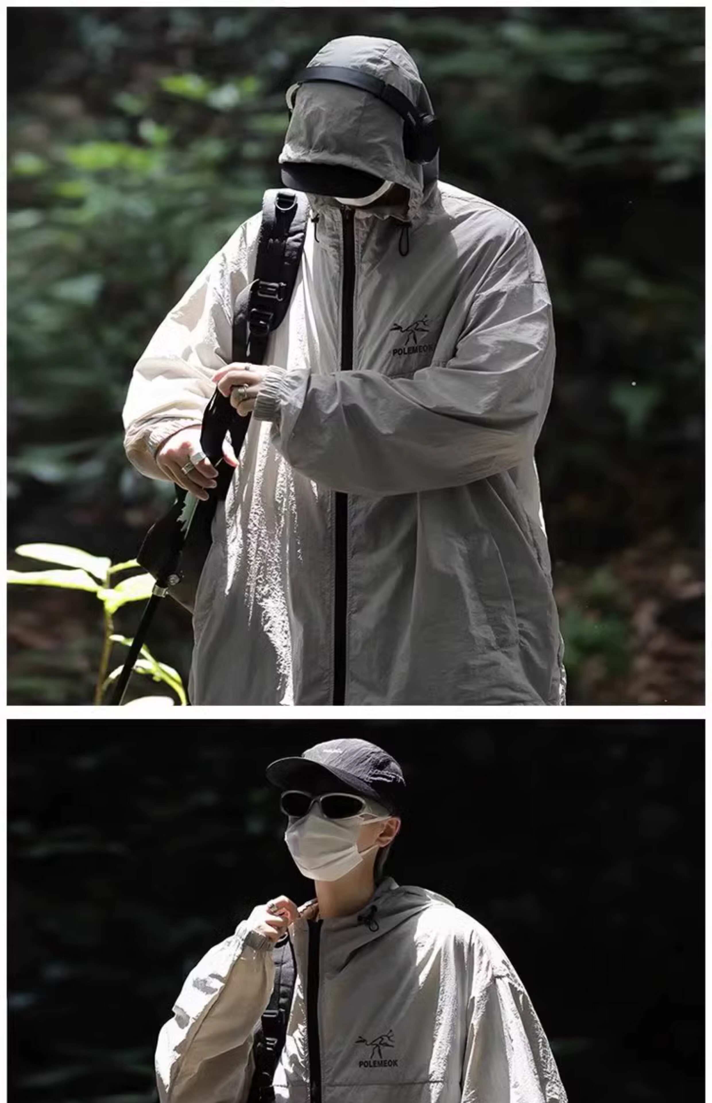 Шелковая летняя легкая и тонкая дышащая одежда для защиты от солнца, дорожная куртка, оверсайз 无品牌/无注册商标 