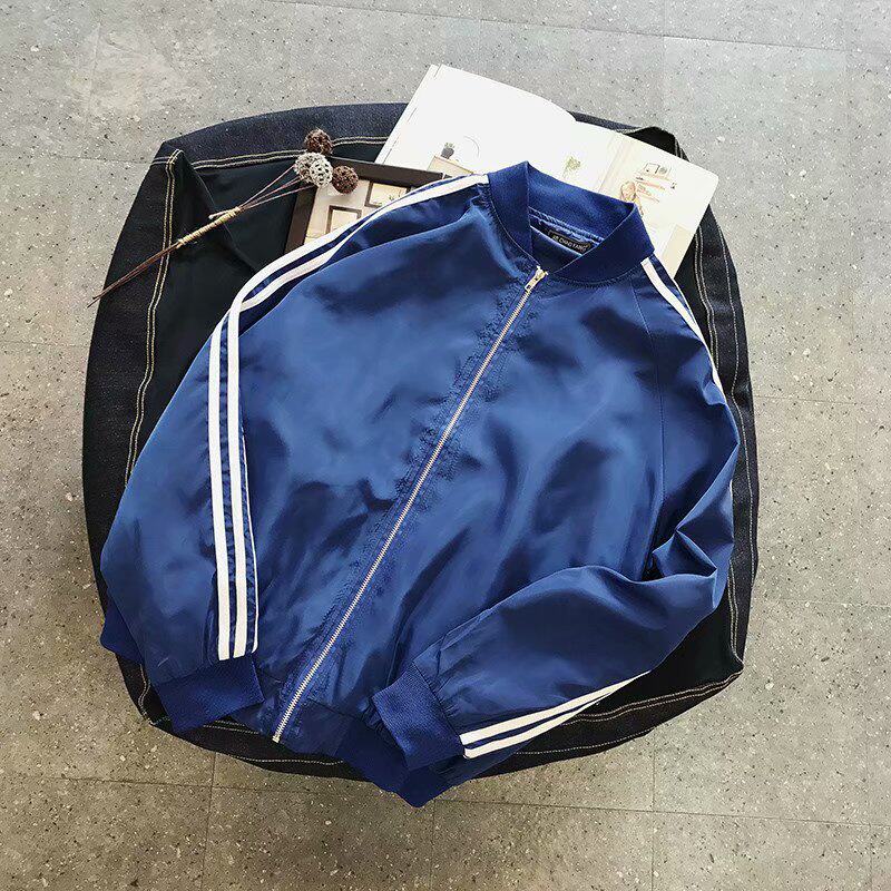 2022 Spring Autumn Leisure Sports Jacket Male Korean version loose baseball uniforms handsome and thin section 100 lap jacket sunscreen clothes