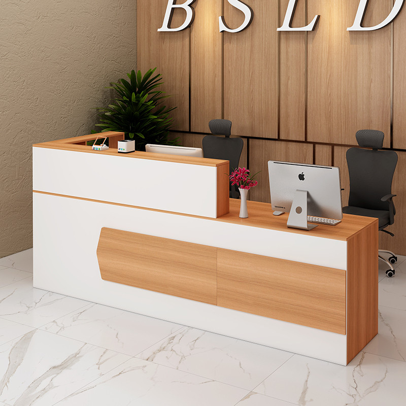 Brief modern shop Commercial bar Counters Clothing Store Collection Silver Counter Company Front Desk Reception Desk Beauty House Counter