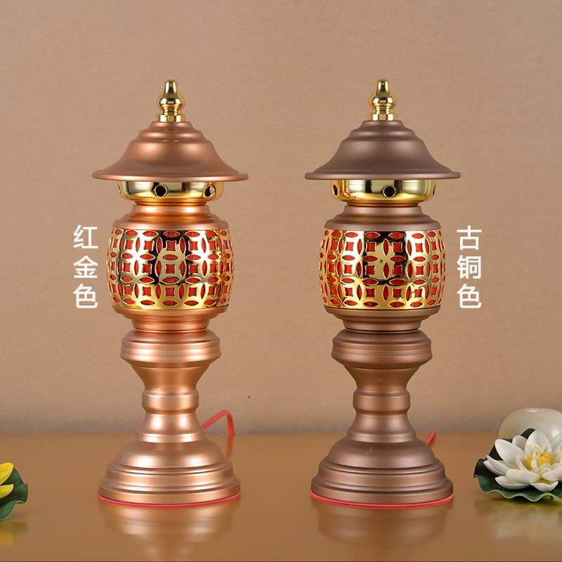 LED chaetheon lamp for the lamp for the light of the Buddha lamp, the Buddha's Changming lamp Electric candle shrine lamp Palace light a pair of plug-in.