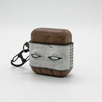 Hot tracking hand made eye earphone case leather suitable for Apples new airpods 2 generation 3 generation earphone protective case