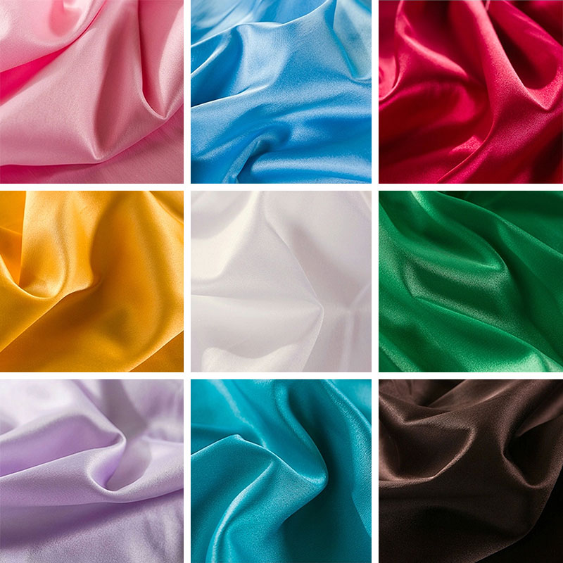 Encrypted satin fabric elastic tinted lining cloth wholesale silk cloth cloth bottled clothing dress fabric