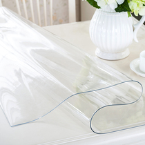 Soft plastic glass PVC tablecloth waterproof anti-scalding and oil-proof table mat disposable tea table mat Crystal Board transparent table mat
