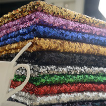 3mm sequin fabric net red wall background cloth trembles suit decoration nail photo lace yarn sequin gauze fabric