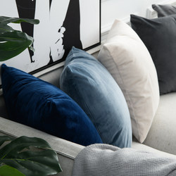 Simple Cushion for Living Room, Nordic Style Throw Pillow, Sofa Cushion, Velvet Pillowcase, Office Lumbar Support Backrest