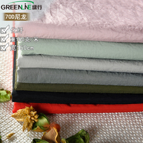 70D nylon wrinkled fabric waterproof wrinkled down jacket fabric light and thin wrinkled nylon down jacket fabric