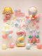 Birthday decoration girl baby background wall balloon children cartoon internet celebrity first year theme party scene layout