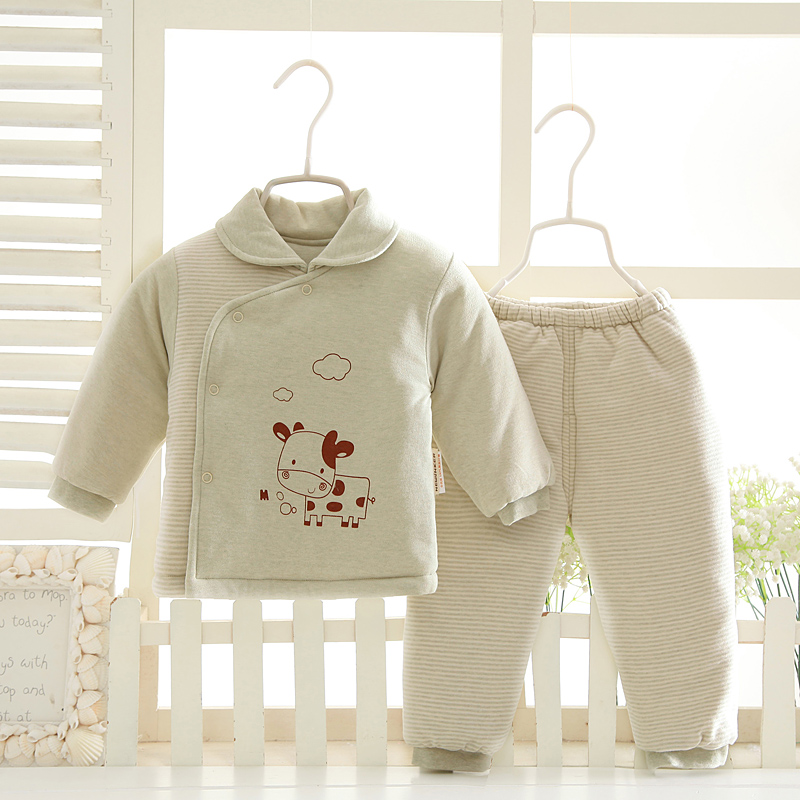 Baby cotton clothes color cotton cotton clothes newborn autumn winter clothing men and women baby cotton padded jacket clip cotton thickened heating clothing pants