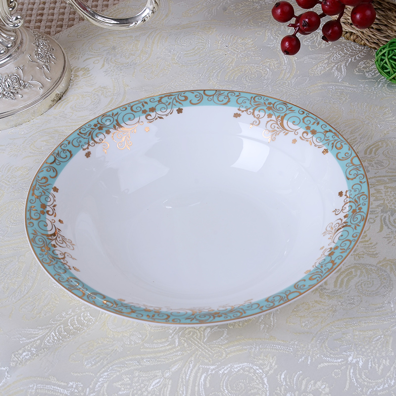 CK12135 European dishes suit tangshan 62 head tableware suit dishes household ipads China Chinese dish bowl