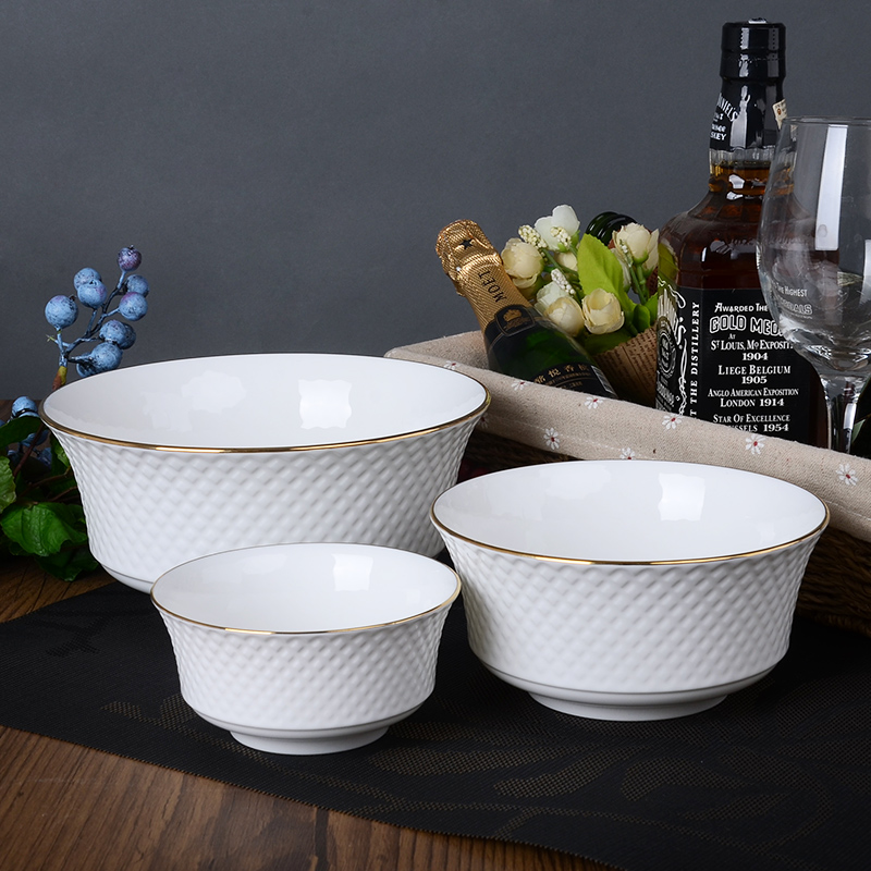 Tangshan ipads China creative embossed diamond up phnom penh home party Korean ipads porcelain tableware suit dishes dishes suit