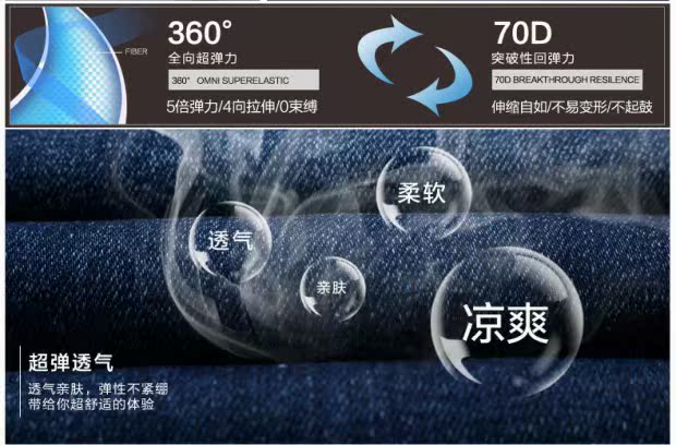 Mùa xuân mới quần jean co giãn cao quần mỏng thẳng với quần thun kinh doanh thường xuyên quần dài thoáng khí - Quần jean quần bò nam đẹp