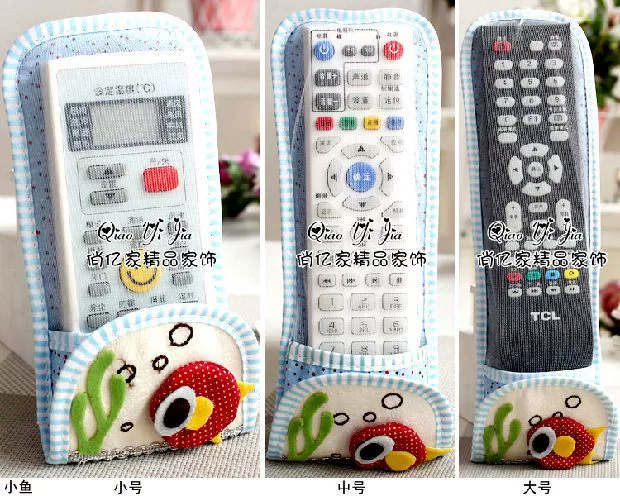 4 bộ vải điều khiển từ xa TV bộ điều hòa từ xa dễ thương trong suốt - Bảo vệ bụi