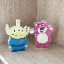 Cartoon Toy Total Mobilization Three-Eyed Strawberry Bear Rocket Sub Acrylic Pen Holder Childrens Toy Containing Desktop Finishing