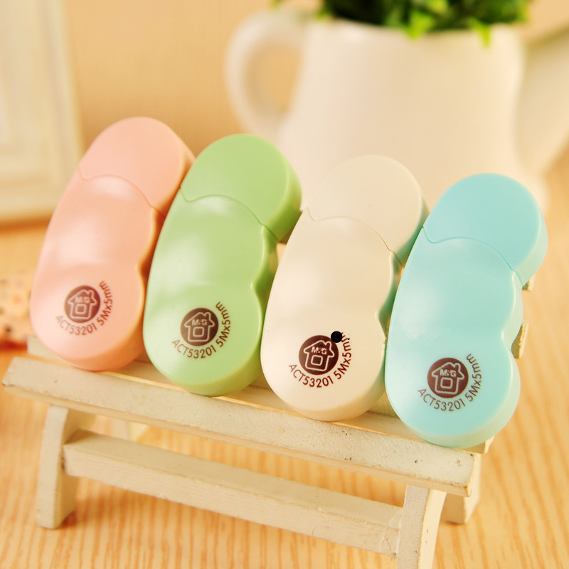 Mongkut Jelly Bean Correction Belt 5 Meters Affordable Clothing Student with Pea Paint Belt Female Korean Cute Girl Creative Mini Portable Small Fresh Small Correction With Stationery ACT53201