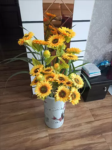 Новая высокая имитация подсолнечника, шелковый цветок подсолнечника, искусственный цветок, реквизит для фотографии, свадебная гостиная, рабочий стол, украшение для пола, цветок