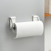 Japanese paper towel punch-free cabinet under paper hanger roll paper toilet adhesive hook hanging wall-mounted lazy rag shelf