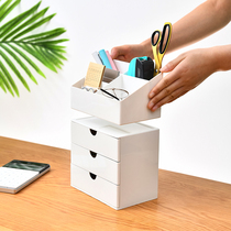 Sundry storage basket desktop finishing box cosmetics lipstick storage box plastic with lid storage box storage box