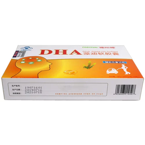 福施福 DHA водоросли масляные мягкие капсулы 60 Улучшенная память
