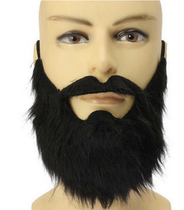 Play out conqueror Makeup Prom Props blush mustache bearded Hu shall black ancient dress Zhang Fei Lu Zhi Deep beard