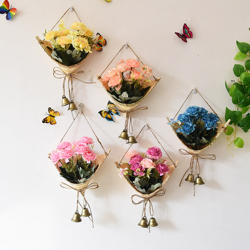 Bamboo Flower Basket Creative Vines choreograpes Flower Pots handmade Woven Flower basket Flower Basket with Flower Suit Living Room