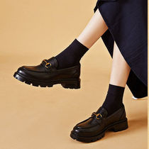 Back in force 2022 New Inn Wind Small Leather Shoes Women Genuine Leather Single Shoes Jk Thick Bottom Lefu Shoes A foot pedal 100 hitch