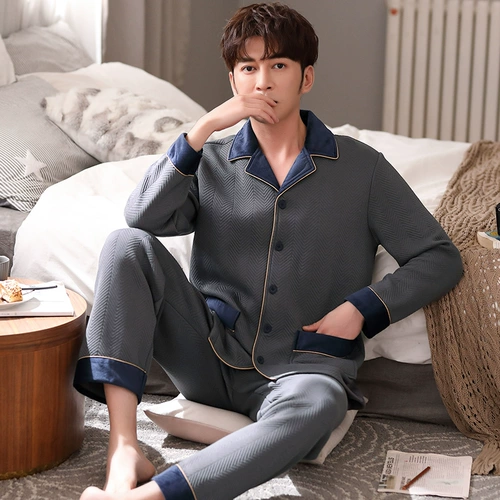 安之伴 Демисезонная пижама, утепленный лонгслив, комплект, большой размер