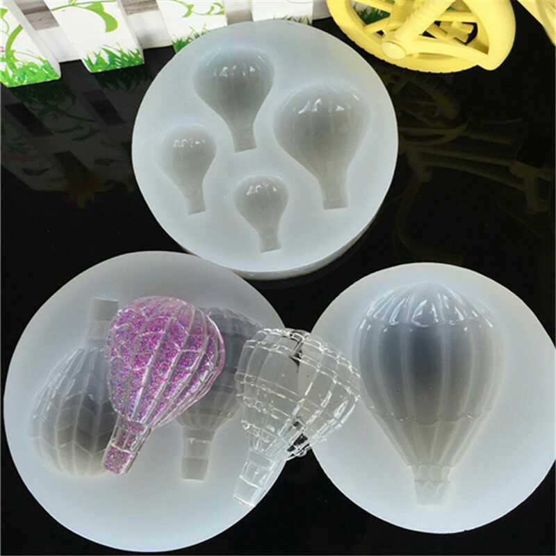 Gương Epoxy Trang sức Handmade DIY Vòng cổ Bông tai Mặt dây chuyền Vỏ di động Mặt dây nóng Air Balloon Silicone Khuôn khuôn làm kem que