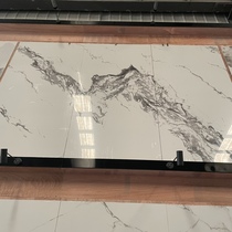 Slate suspended TV background wall living room marble background wall decoration light luxury slate video wall coffee table customization