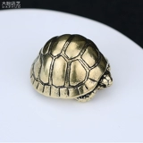 Античные однотонные круглые милые маленькие черепахи из чистой меди, украшения для рабочего стола, модные латунные украшения для маленьких чайных домашних животных, подарочные украшения